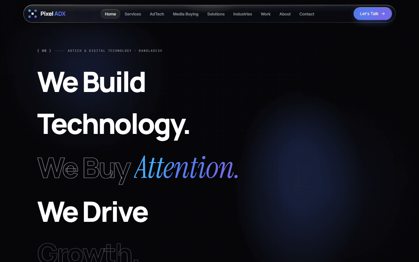 Pixel ADX website